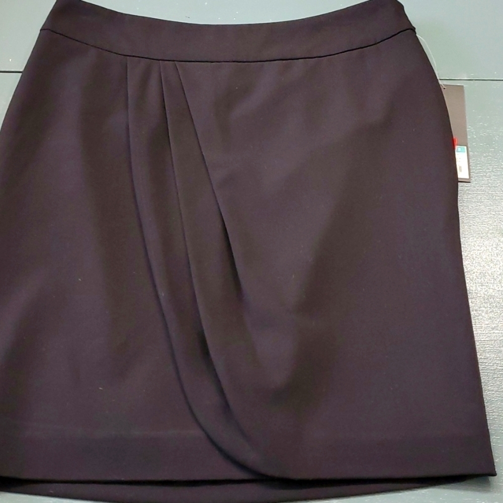 NWT, target brand, black faux‎ wrap mini skirt size 2. Completely lined.
